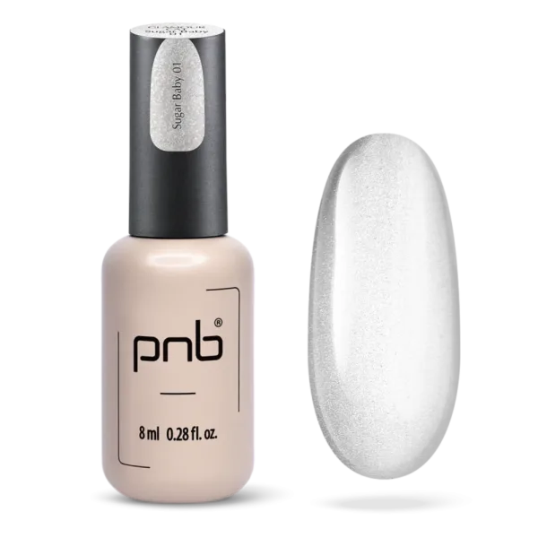 PNB - Magnetic gel polish  Glamour Cat 01 Sugar Baby - לק ג'ל חתול זוהר 8 מל שוגר בייבי - מס, 01
