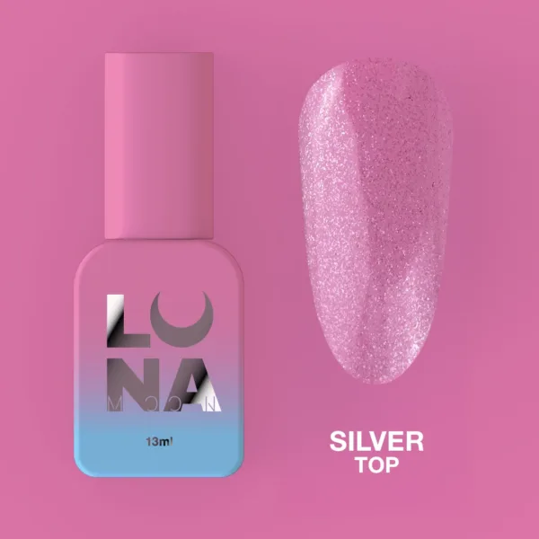LUNA MOON - Топ для гель-лаку Top Silver 13ml