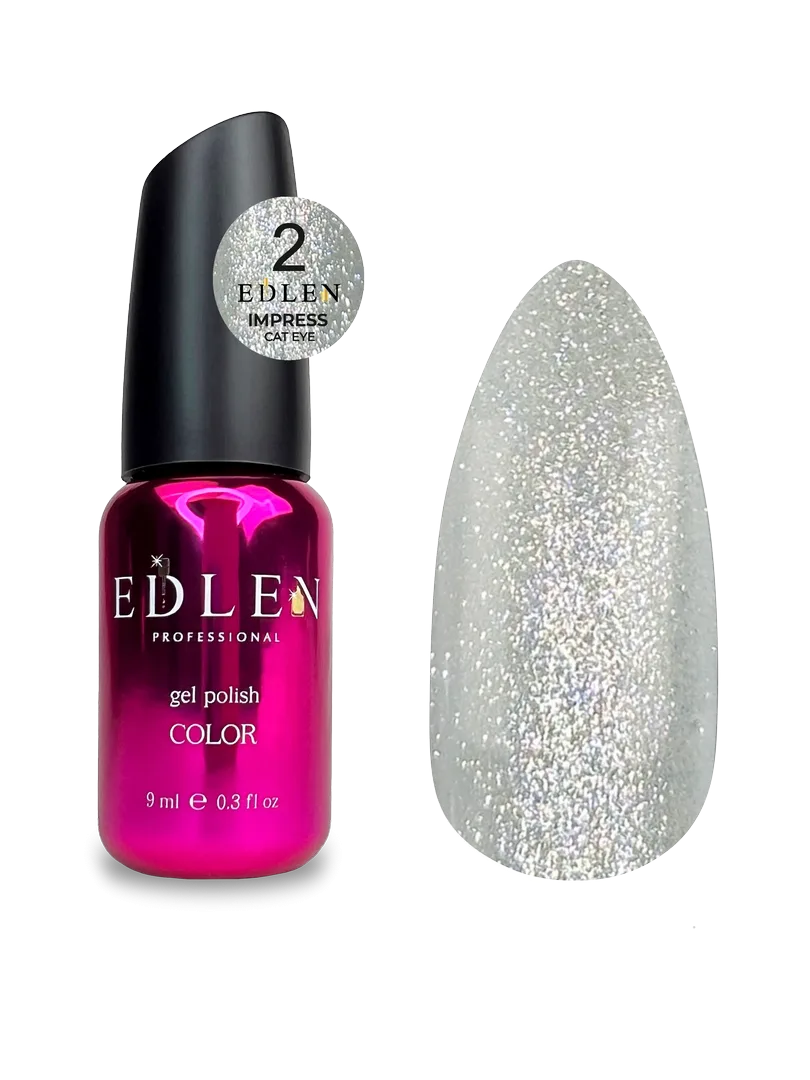 Гель лак Edlen - gel polish, 9 ml. Impress Cat, No. 02
