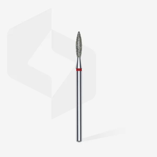 staleks - Diamond nail drill bit flame red EXPERT head diameter 2,3 mm / working part 10 mm FA10R023/10 red - Image 2