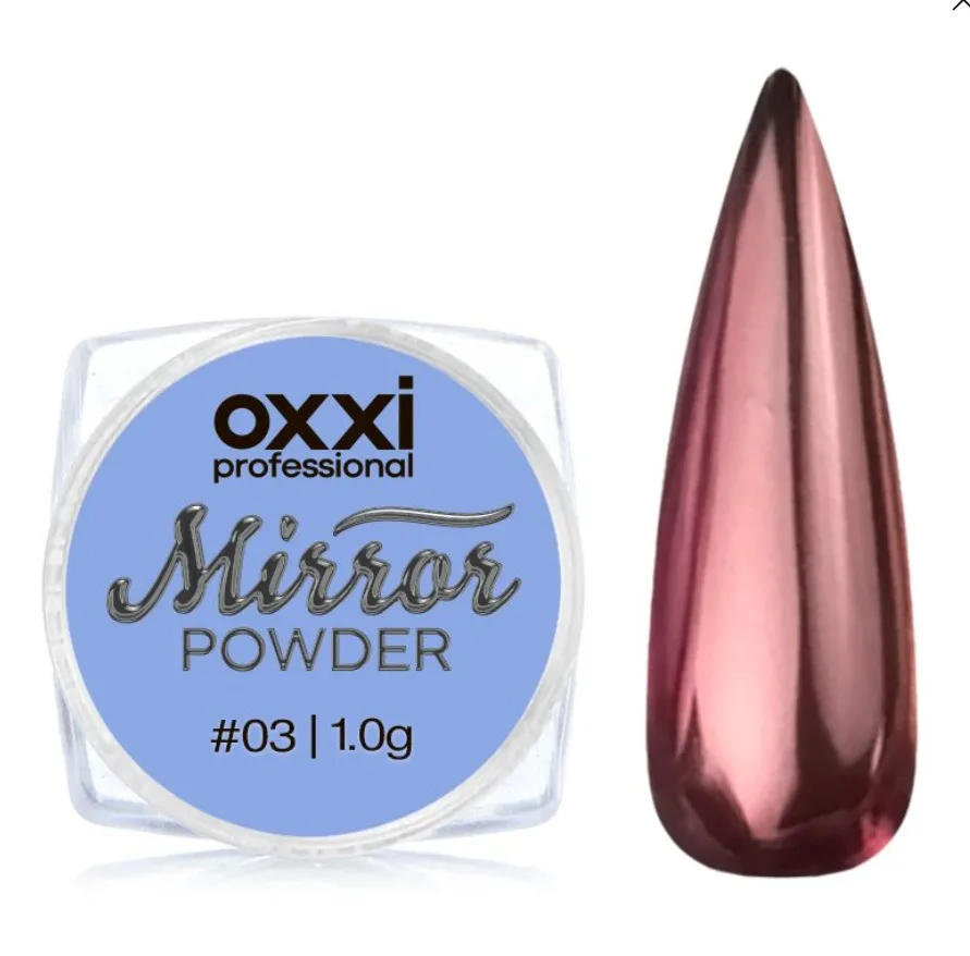 Дзеркальна пудра для втирання Mirror Powder OXXI Professional 3, 1гр.