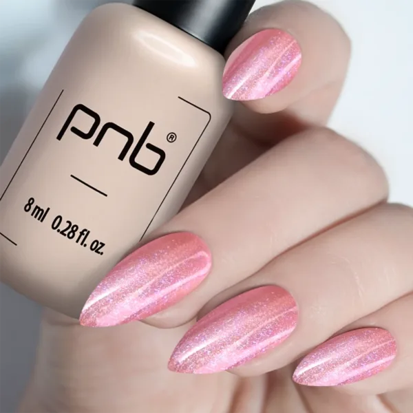 PNB - Magnetic gel polish  Glamour Cat 04 Miss Blush - לק ג'ל חתול זוהר 8 מל מיס סומק - מס, 04 - Image 2