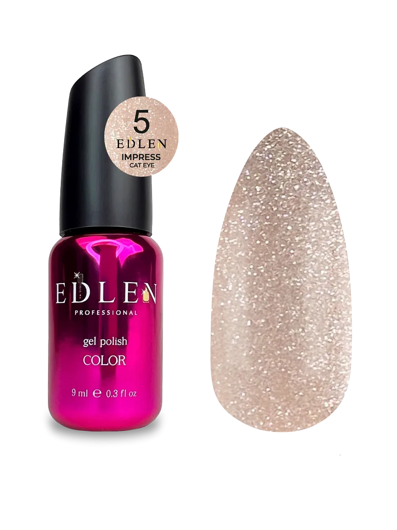 Гель лак Edlen - gel polish, 9 ml. Impress Cat, No. 05