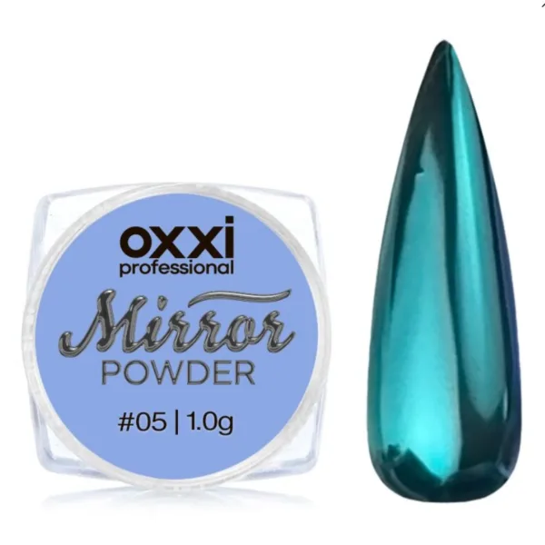 Дзеркальна пудра для втирання Mirror Powder OXXI Professional 5, 1гр.