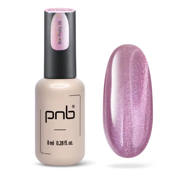 PNB - Magnetic gel polish  Glamour Cat 06 Bon Pretty - לק ג'ל חתול זוהר 8 מל בון די - מס, 06