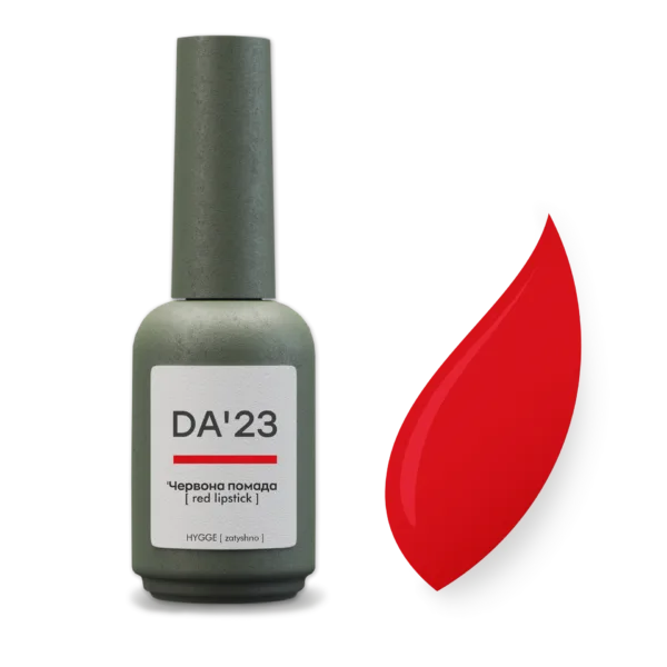 DA'23 - Гель-лак HYGGE - 'Червона помада [ red lipstick ], 14 ml