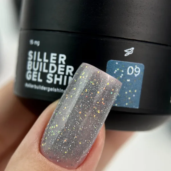 Siller - Камуфлюючий гель Gel SHINE №09, 15 мл - Image 2