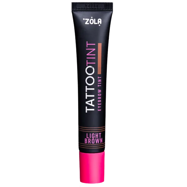 ZOLA - TATTOO TINT Eyebrow and eyelash dye, 15ml, Light Brown - צבע גבות וריסים 15 מל חום בהיר
