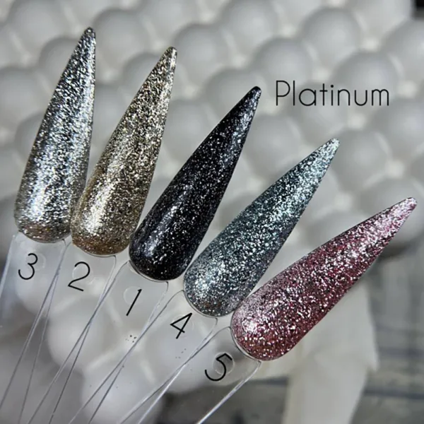 SAGA - Гель для дизайну Platinum Paint №04 сріблястий, 5 мл - Image 2