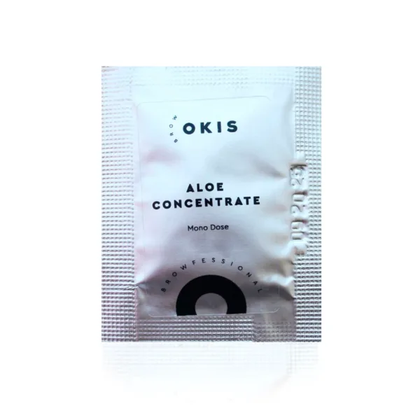OKIS - Sachet aloe concentrate for deep moisturizing of eyebrows and eyelashes 3 ml - תרכיז אלוורה שקית ללחות עמוקה של גבות וריסים 3 מ"ל