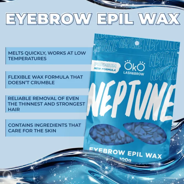 OKO - Eyebrow Epil Wax Neptune, 100 g - שעוות סרט נפטון לגבות 100 גרם - Image 2