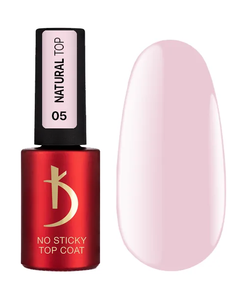 Kodi - Top no stiki 7 ml, Natural Top, milky beige No, 05 - נטורל טופ - ללא נטרול 7 מל צבע בז' חלבי - מס, 05