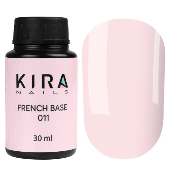 Kira Nails - French Base 011 (soft beige), 30 ml - בייס פרנץ' בז' רך 30 מל 011