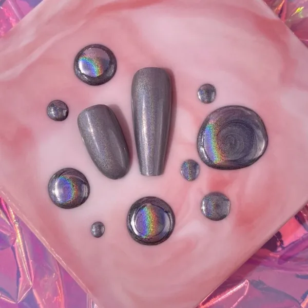 LUNA MOON - Гель-фарба для нігтів Holographic Metallic Gel 5ml - Image 3