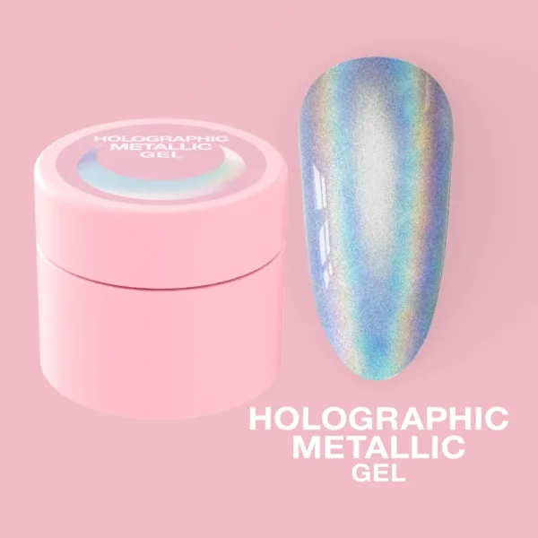 LUNA MOON - Гель-фарба для нігтів Holographic Metallic Gel 5ml