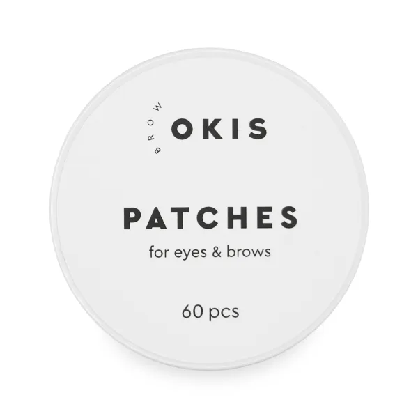 OKIS BROW - Moisturizing hydrogel patches for eyes and eyebrows  60 pcs - מדבקות הידרוג'ל לחות לעיניים ולגבות 60 יח' - Image 4