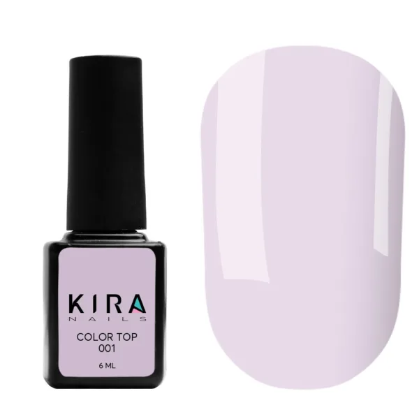 Kira - Color Top no stiki, 6 ml,  No - 001, - טופ צבעים 6 מל - מס, 001