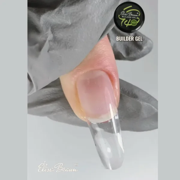Elise Braun - Builder Gel 30 ml transparent No, 01 - בילדר ג'ל 30 מל צבע שקוף - מס, 01 - Image 3