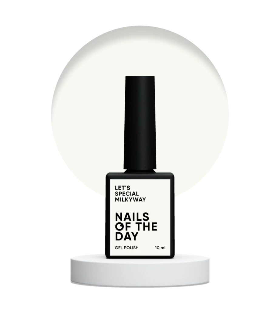 NAILSOFTHEDAY - Let's special Milkyway — milky white гель–лак для нігтів, що перекриває в один шар, 10 мл