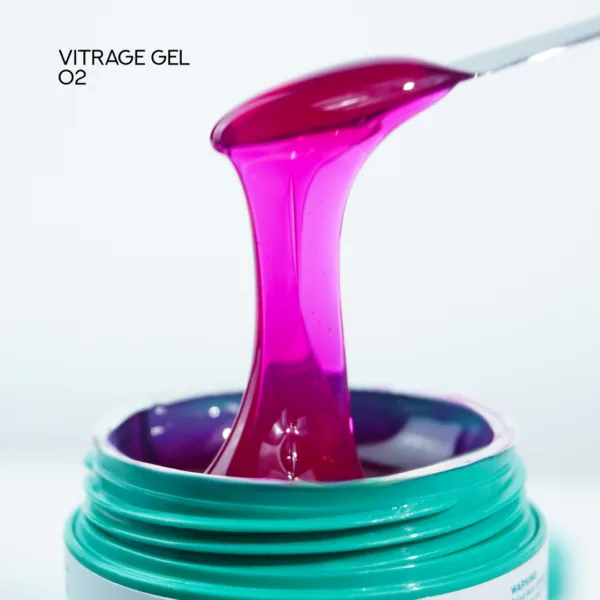 Siller - Vitrage Gel №02, 15 мл Напівпрозорий гель - Image 2