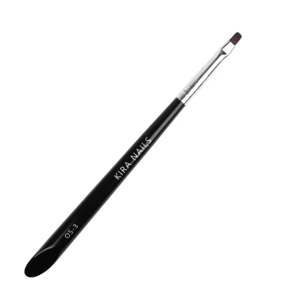 KIRA NAILS - Oval OS-3 brush (Synthetic) - מכחול אובלי - OS-3 שיער סינטטי