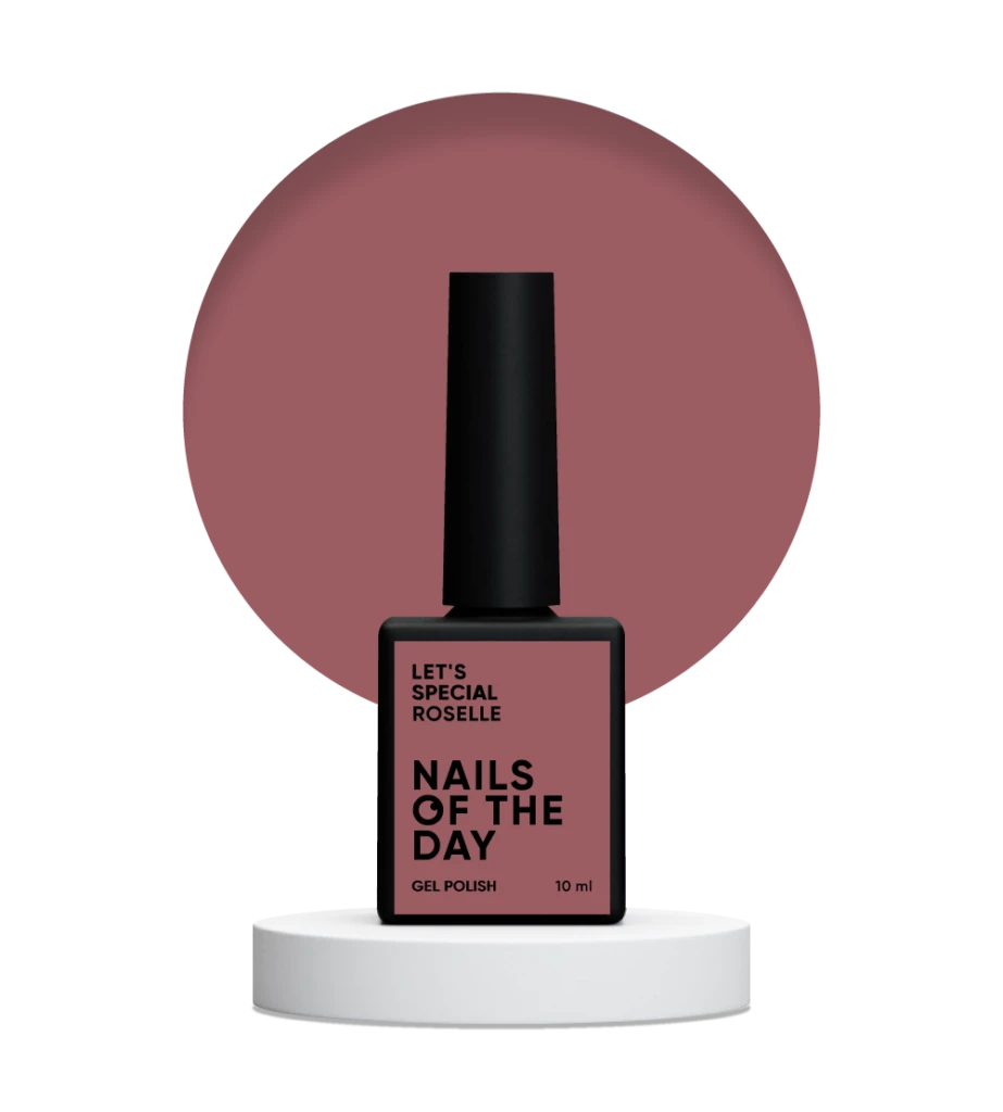 NAILSOFTHEDAY - Let's special Roselle — gray-purple гель–лак для нігтів, що перекриває в один шар, 10 мл