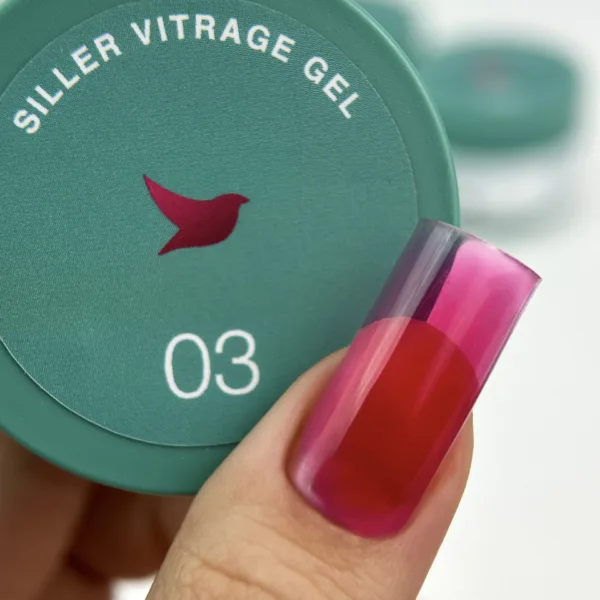 Siller - Vitrage Gel №03, 15 мл Напівпрозорий гель - Image 3