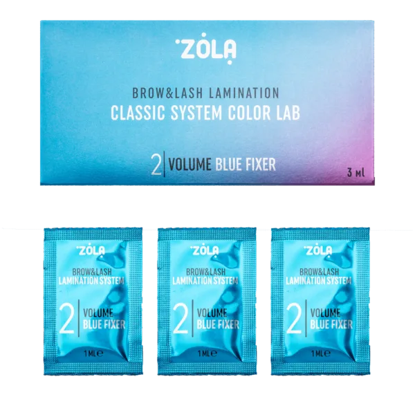 ZOLA - Color Lab Sachet MINI Set 02 Volume Blue Fixer (3 x 1 ml) - ערכת שקיות מעבדה צבע 02 נפח כחול מתקן (3 x 1 מ"ל)