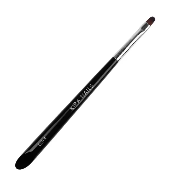 KIRA NAILS - Oval OS-4 brush (Synthetic) - מכחול אובלי - OS-4 שיער סינטטי