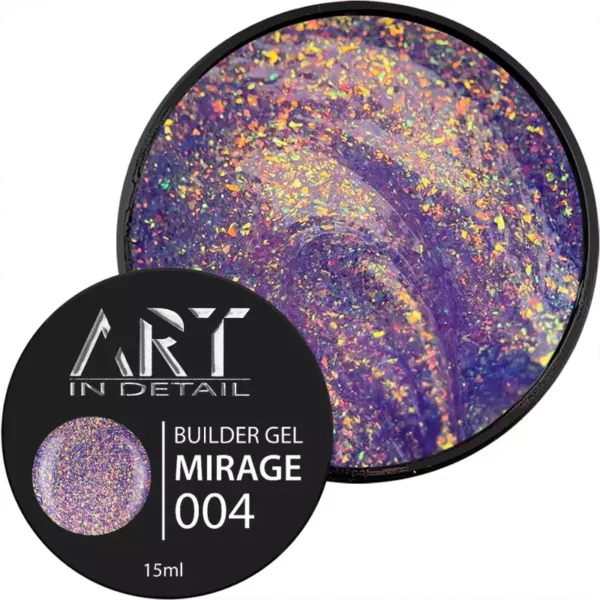 Моделюючий гель ART - Builder Gel 15 ml, MIRAGE No. 004, - Image 2