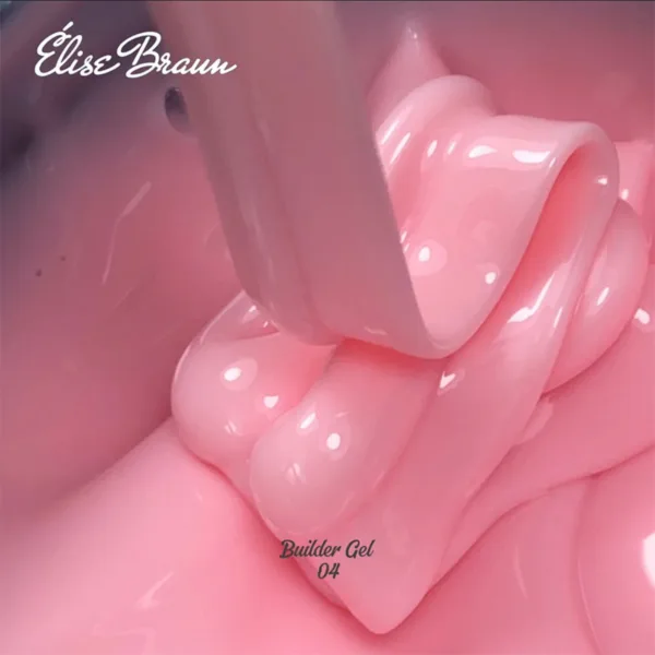 Elise Braun - Builder Gel 30 ml soft pink No, 04 - בילדר ג'ל 30 מל צבע ורוד רך - מס, 04 - Image 2