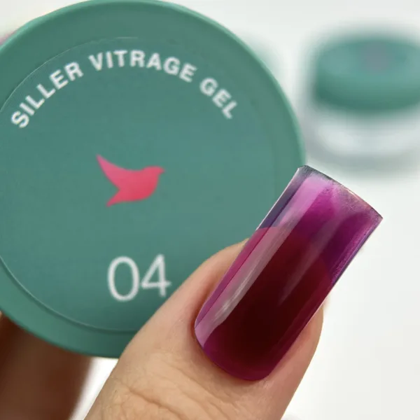Siller - Vitrage Gel №04, 15 мл Напівпрозорий гель - Image 3