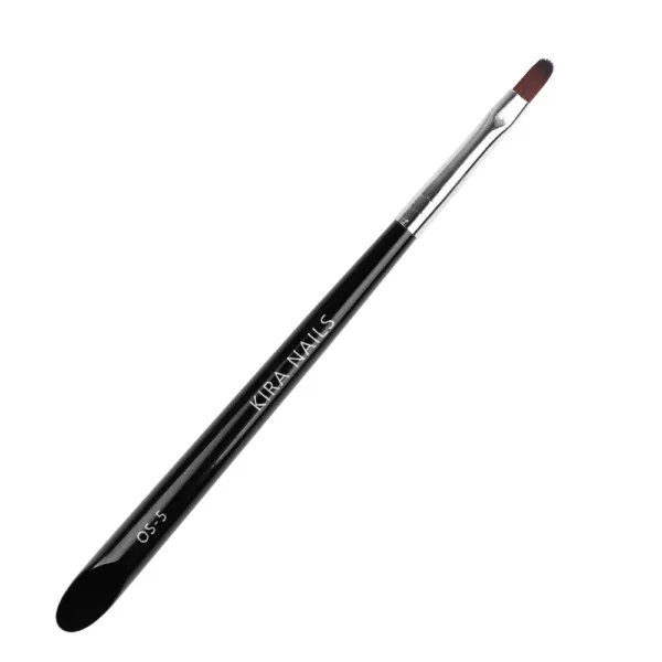 KIRA NAILS - Oval OS-5 brush (Synthetic) - מכחול אובלי - OS-5 שיער סינטטי