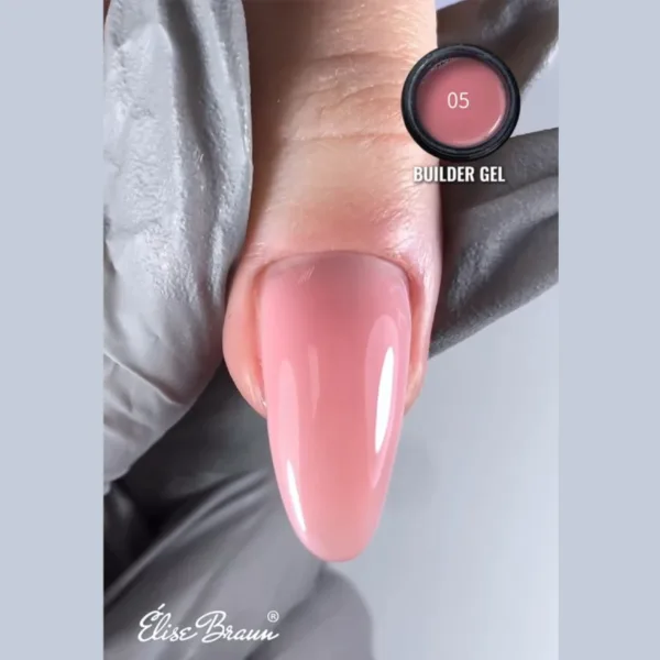 Elise Braun - Builder Gel 30 ml peach No, 05 - בילדר ג'ל 30 מל צבע אפרסק - מס, 05 - Image 3