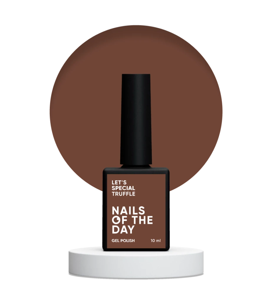 NAILSOFTHEDAY - Let's special Truffle — dark caramel гель–лак для нігтів, що перекриває в один шар, 10 мл