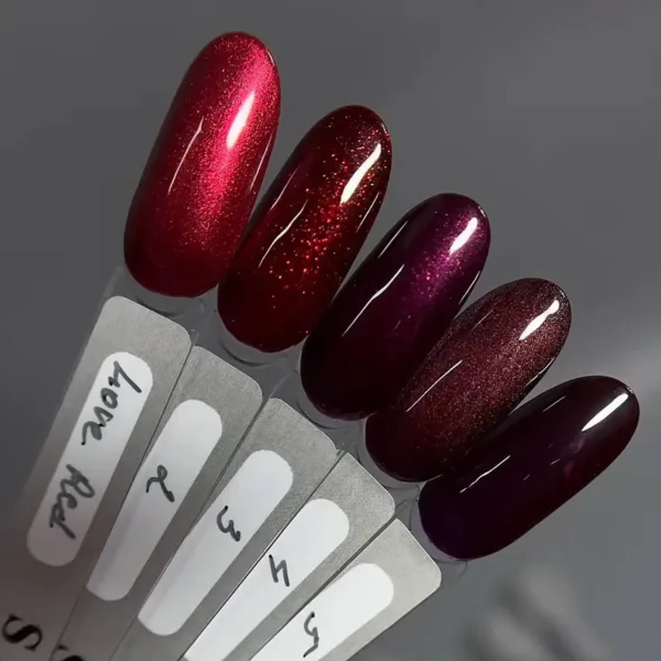 SAGA - Гель-лак Love Red No. 04 , magnetic cat eye, 10 ml - Image 2