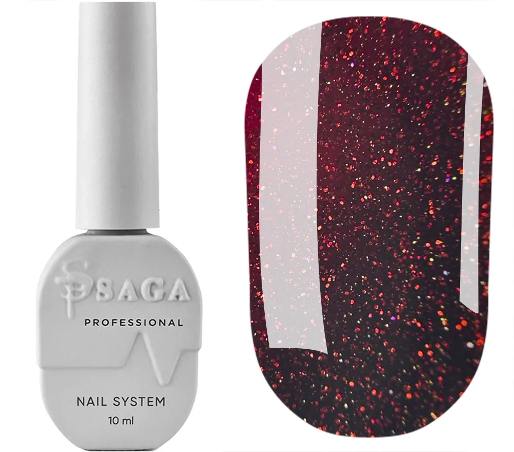 SAGA - Гель-лак Love Red No. 02, 10 ml