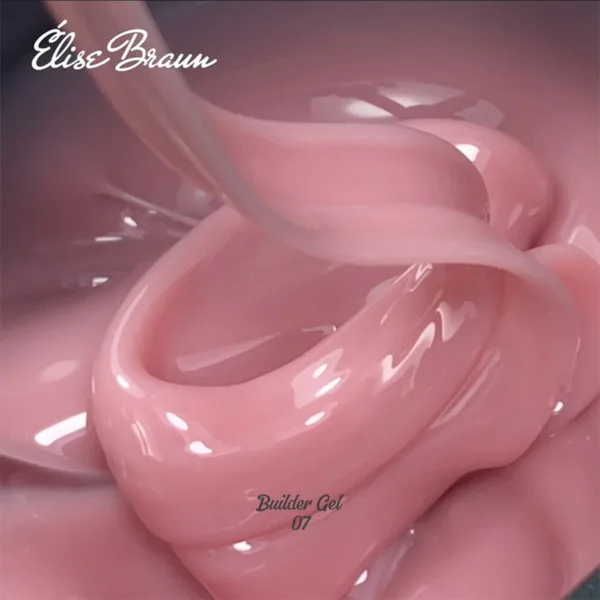 Elise Braun - Builder Gel 30 ml Pink Cream No, 07 - בילדר ג'ל 30 מל צבע ורוד קרם - מס, 07 - Image 2