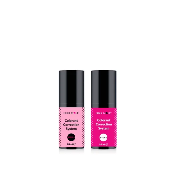 Nikk mole - Color Correction System-NM Colorant Correction System 2  STEP - מערכת מקצועית לתיקון והסרה של צבע גבות 2 שלבים