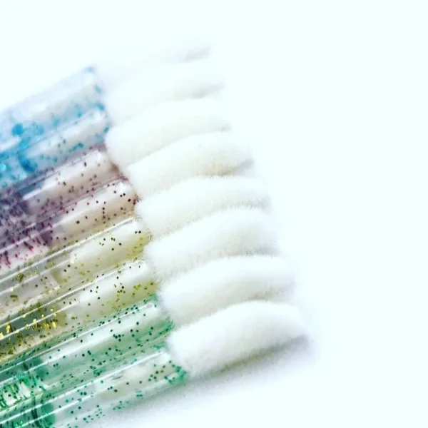 Macrobrush for eyelash, random color, glitter 50pcs pack - Image 2