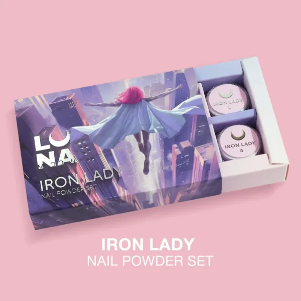 LUNA MOON - Комплект втирок для нігтів Iron Lady 6 штук