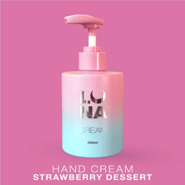 LUNA MOON - Крем ламелярний зволожуючий з ароматом полуниці з вершками Hand Cream Strawberry Dessert