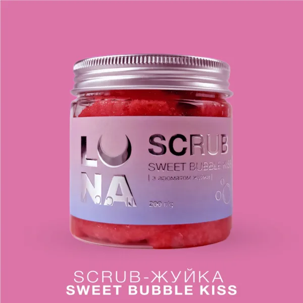 LUNA MOON - Скраб для рук та ніг з ароматом жуйки Scrub Sweet Bubble Kiss