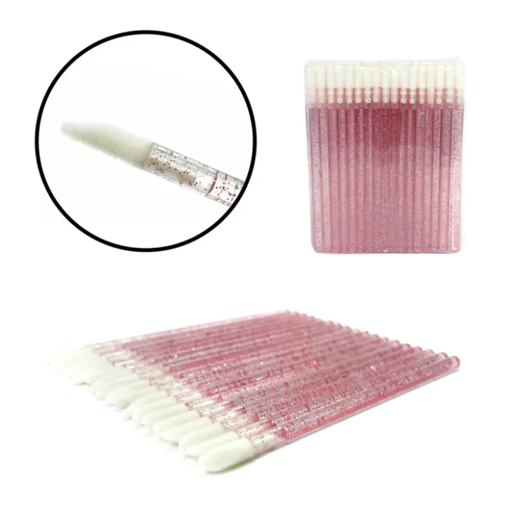 Macrobrush for eyelash, random color, glitter 50pcs pack