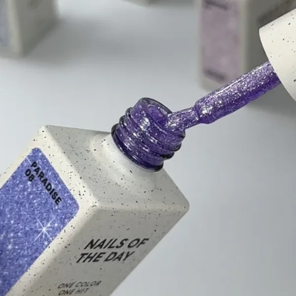 NAILSOFTHEDAY - гель–лак, 10 ml - Paradise No, 08 purple - Image 3