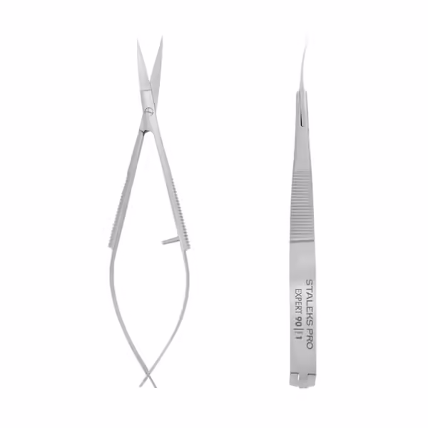 STALEKS - TWEEZERS PRO EXPERT 90 TYPE 1 SE-90 1 - מספריים לעיצוב גבות