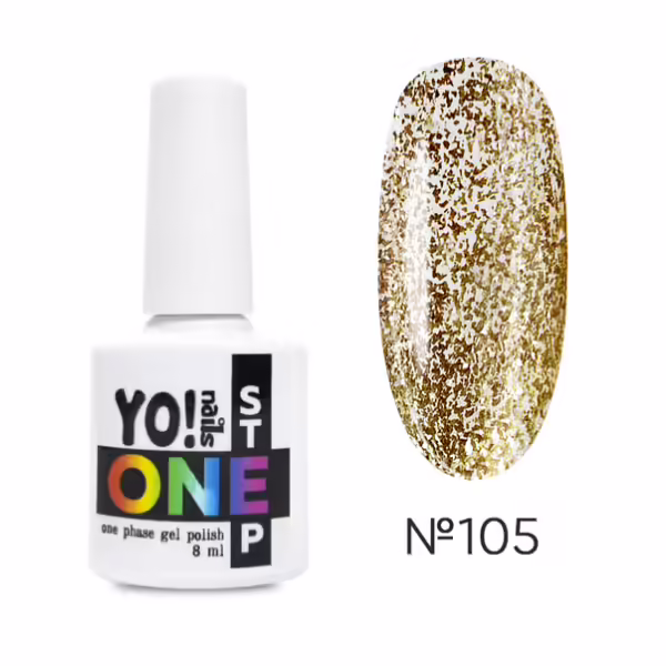 Yo!Nails - Однофазний гель-лак No, 105 , 8 ml ONEstep