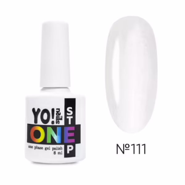 Yo!Nails - Gel polish for nails No, 111 , 8 ml single-phase ONEstep - לק ג'ל חד פאזי 3 שלבים ב 1 - מס, 111