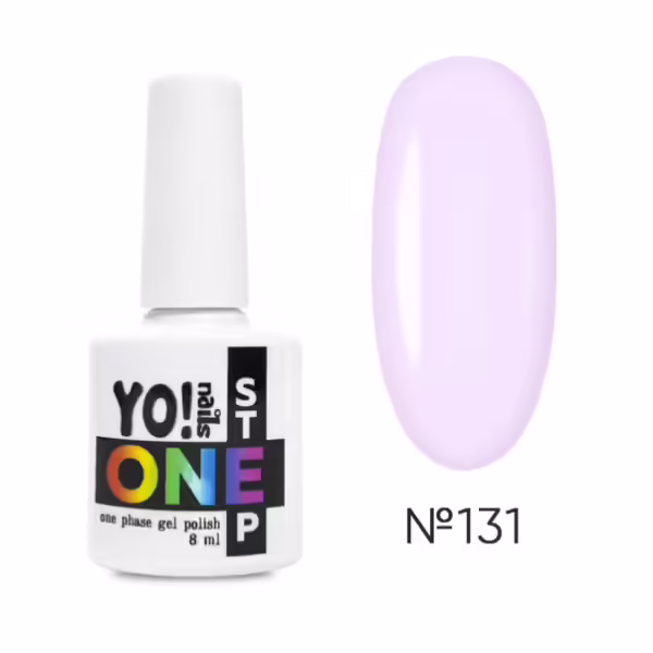 Yo!Nails - Gel polish for nails No, 131, 8 ml single-phase ONEstep - לק ג'ל חד פאזי 3 שלבים ב 1 - מס, 131