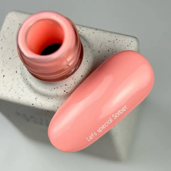 NAILSOFTHEDAY - Let's special gel polish - 183 Sorbet ніжно-персиковий гель–лак для нігтів, що перекриває в один шар, 10 мл - Image 2